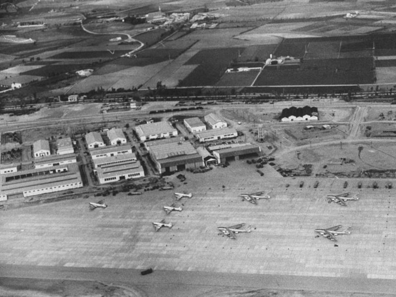 La base aérea en 1958