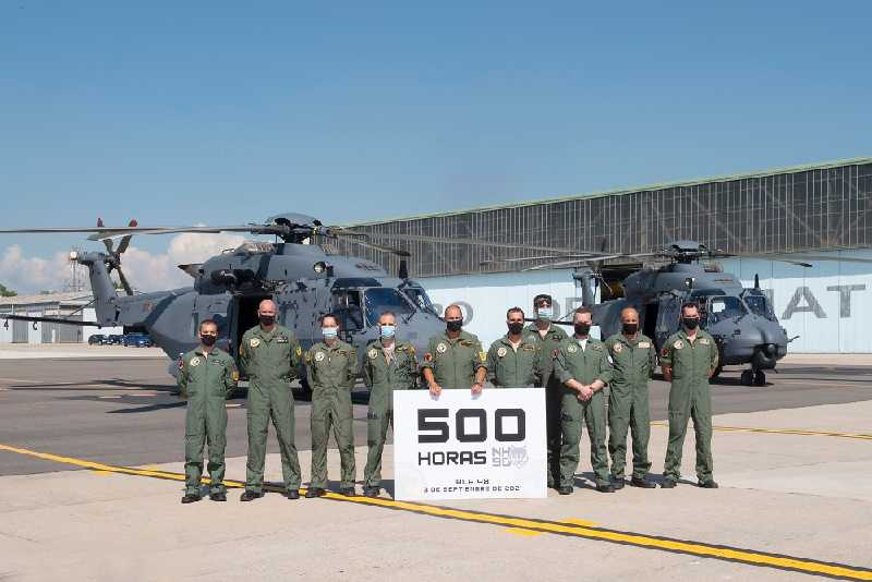 Primeras 500 horas del NH90 en el Ejército del Aire
