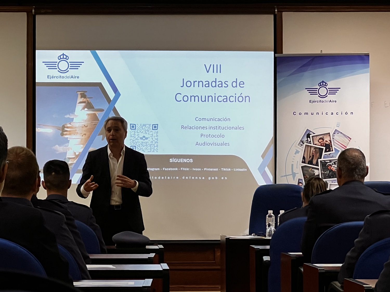 Vicente Vallés en las VIII Jornadas de Comunicación del Ejército del Aire