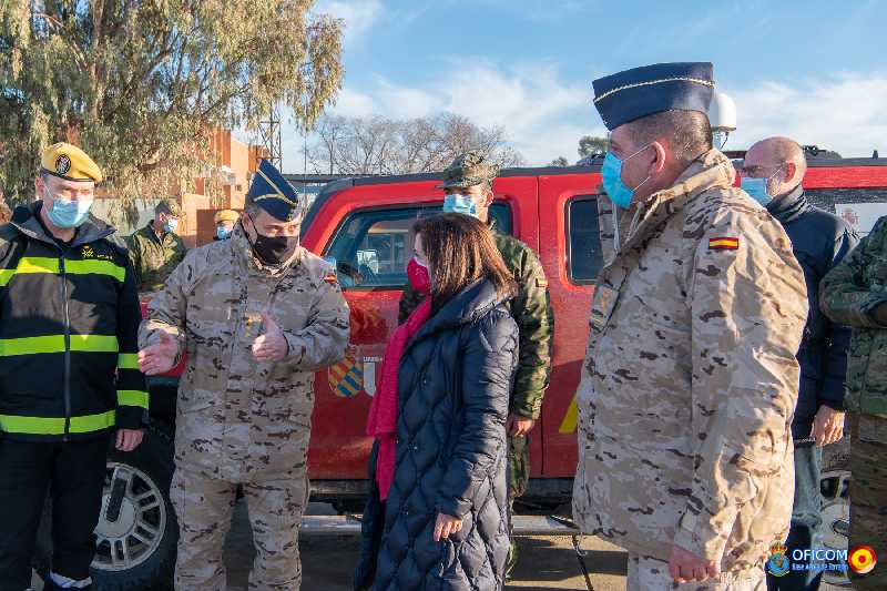 Visita de la ministra de Defensa a la base aérea de Torrejón