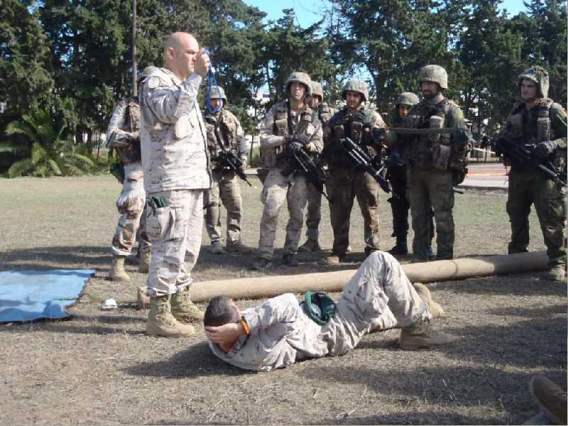 Prácticas de TCCC (Tactical Combat Casuality Care) en el Plan de Instrucción núm. 1