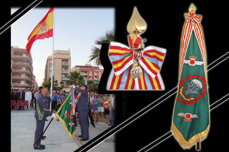 Corbata de la Honorable y Real Orden de Caballeros de San Cristóbal concedida al Escuadrón de Zapadores Pa ...