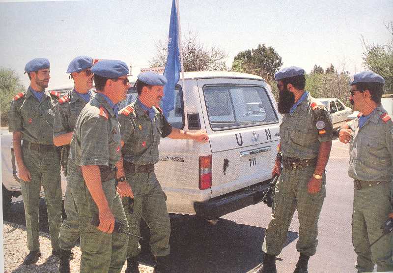 Cabos 1º del EZAPAC en Namibia (1989)