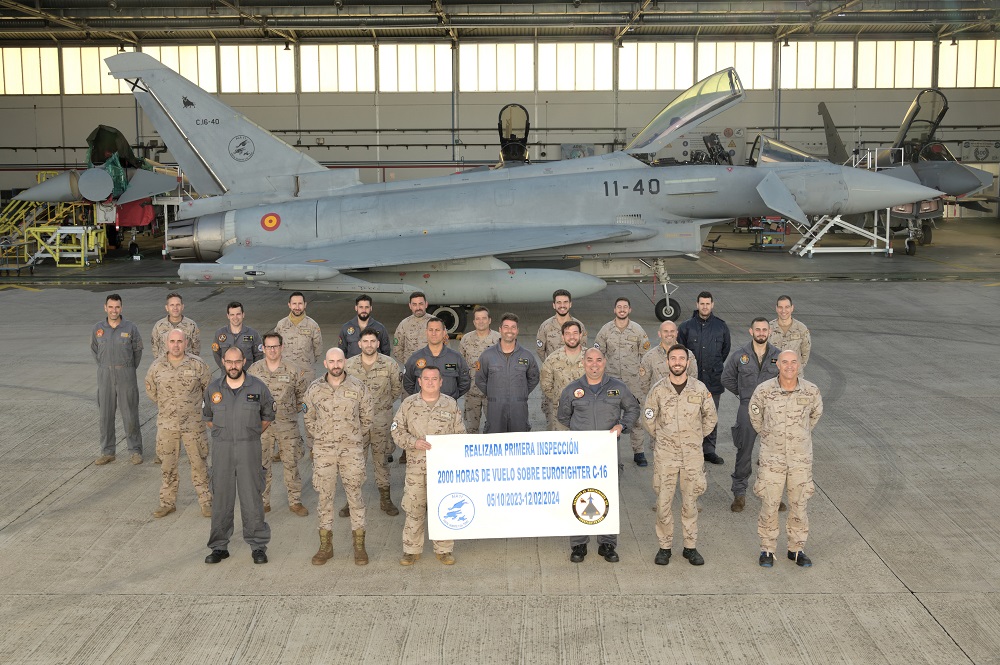 Imagen de  Finaliza la primera inspección de 2000 horas de vuelo de un Eurofighter