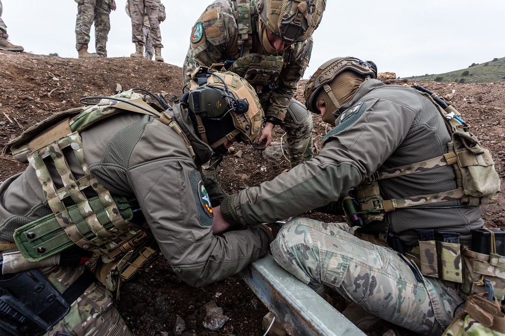 Imagen de Equipo operativo durante las prácticas