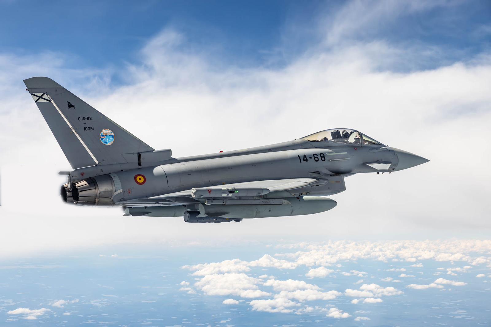 Imagen de Eurofighter pilotado por el autor