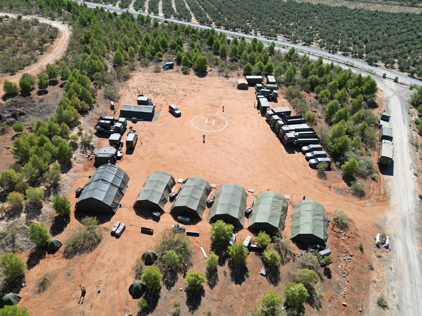 Imagen de Adiestramiento del Grupo Móvil de Control Aéreo en el ejercicio Lince 23