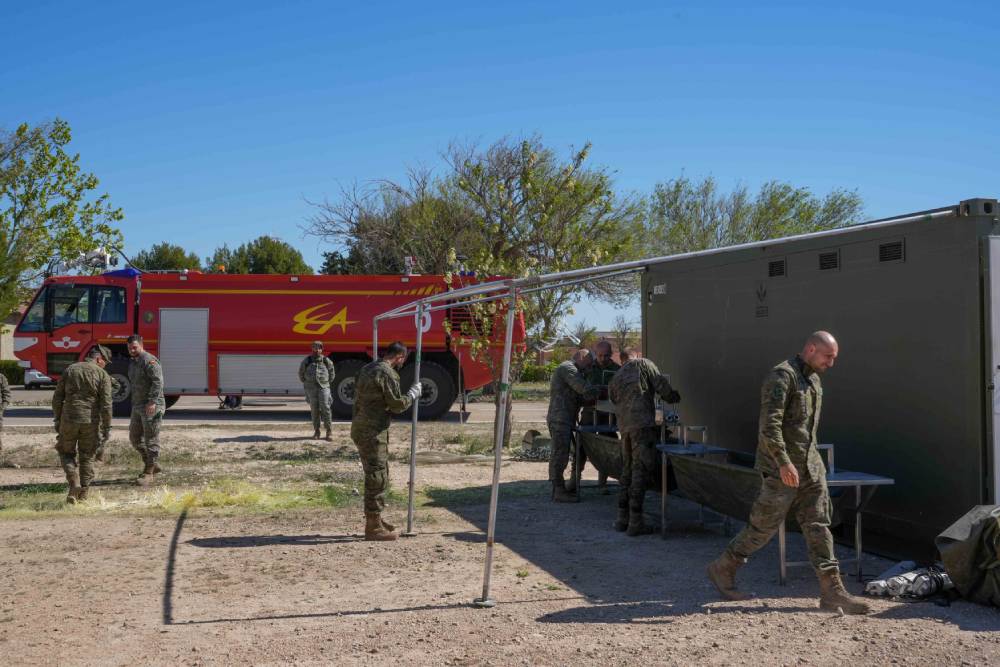 Imagen de La Base Aérea de Zaragoza se prepara para el ejercicio Swift Response 23