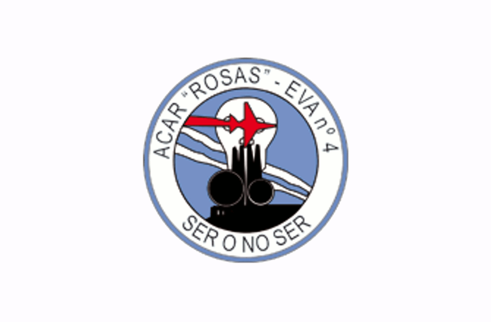 Distintivo del Escuadrón de Vigilancia Aérea nº4 (EVA 4) y Acuartelamiento Aéreo Rosas