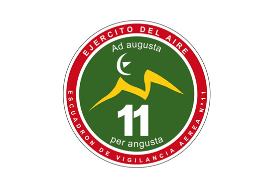 Distintivo del Escuadrón de Vigilancia Aérea nº11 (EVA 11) y Acuartelamiento Aéreo Alcalá de los Gazules