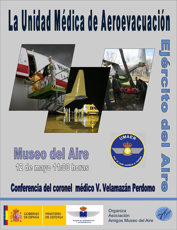 cartel de la conferencia Unidad Médica de Aeroevacuación