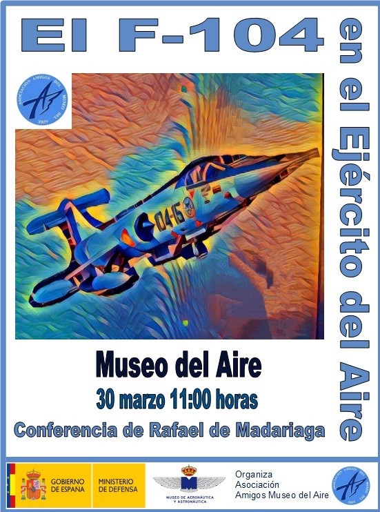 cartel de la conferencia: El F-104 en el Ejército del Aire