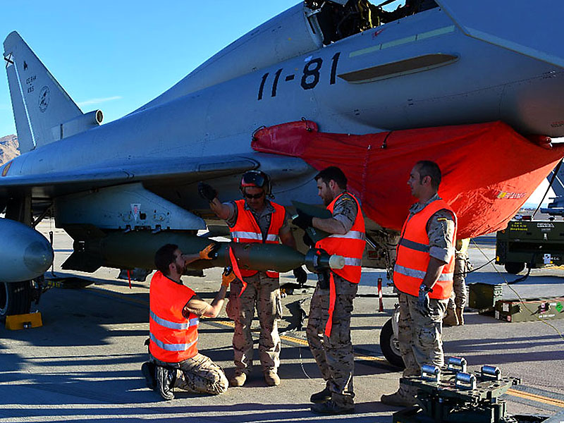 Red Flag 17-02 mantenimiento de Eurofighter